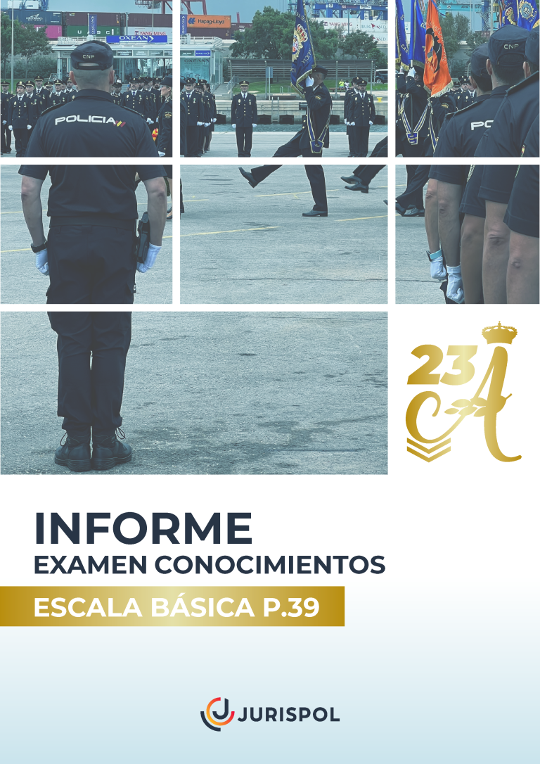 Portada informe escala básica promoción 39 examen conocimientos