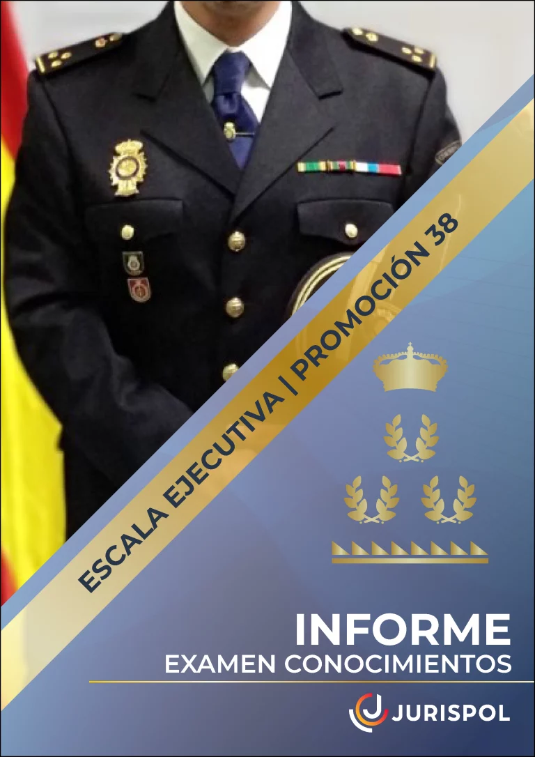 Portada del documento Informe examen conocimientos promoción 38 escala ejecutiva